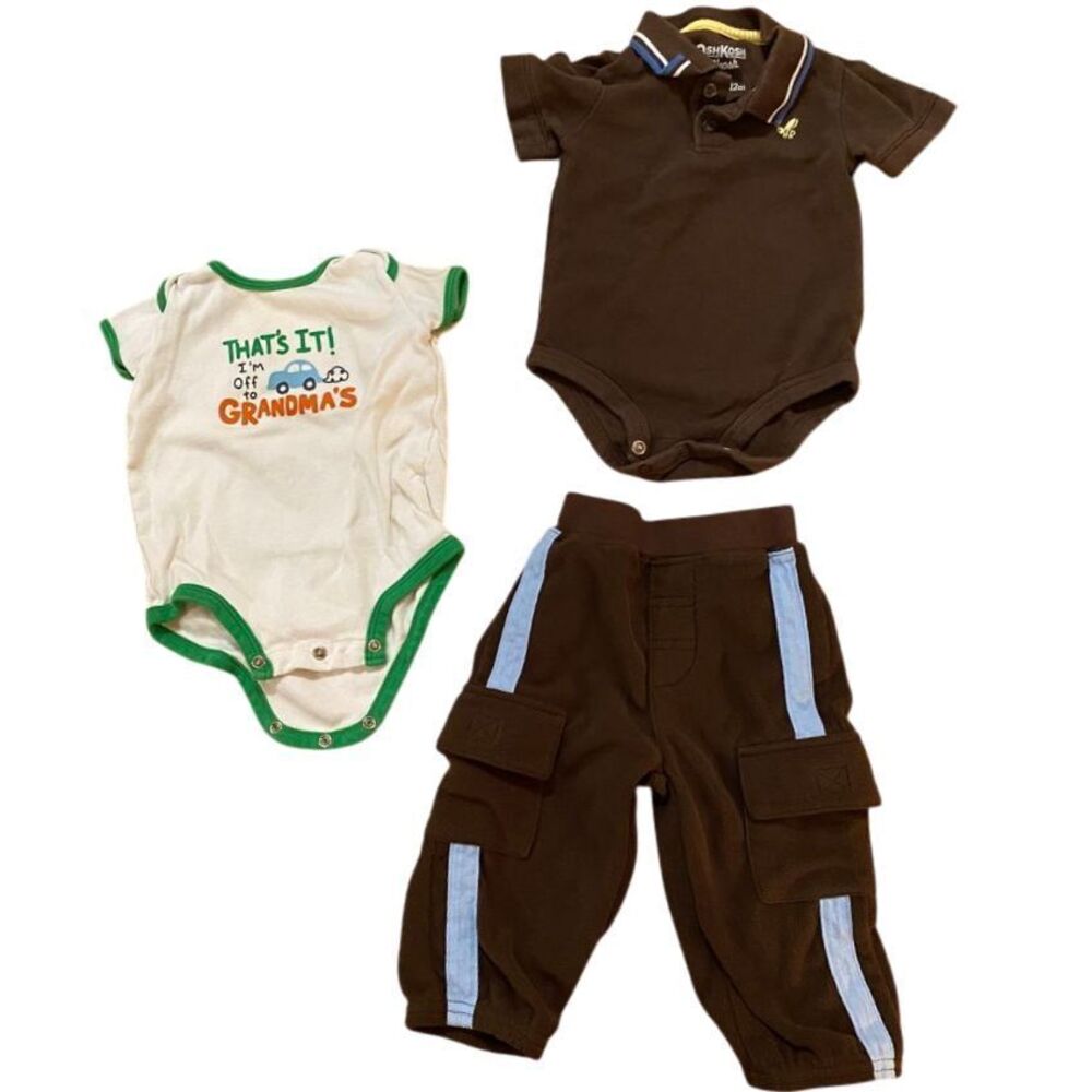 Lot of 3 Boys 12 months outfit Osh Kosh B'Gosh